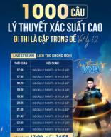 1000 Câu Lý Thuyết Xác Suất Cao Đi Thi Là Gặp 2024 (Thầy Vũ Ngọc Anh).pdf