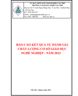 Báo cáo Tự đánh giá chất lượng cơ sở giáo dục nghề nghiệp năm 2023.pdf