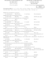 72. Đề thi thử TN THPT 2024 - Môn Hóa Học - Sở GDĐT Hưng Yên - File word có lời giải.docx