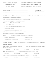 64. Đề thi thử TN THPT môn Tiếng Anh năm 2024 - Sở giáo dục và đào tạo Thanh Hóa (lần 2).docx