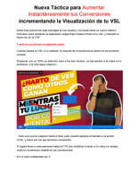 Nueva Táctica para Aumentar Instantáneamente tus Conversiones incrementando la Visualización de tu VSL