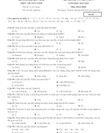 27. Đề thi thử TN THPT 2024 - Chuyên ĐH Vinh -  Nghệ An (Lần 1) - File word có lời giải.docx