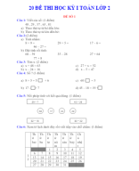 20 ĐỀ THI TOÁN CUỐI KÌ 1 LỚP 2.doc
