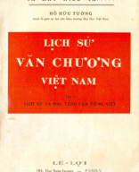 895.922.5 Lịch Sử Văn Chương Việt Nam Tập 1.pdf