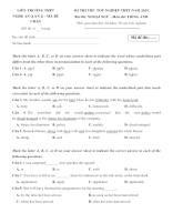 66. Đề thi thử TN THPT môn Tiếng Anh năm 2024 - Liên trường THPT Nghệ An (Lần 2) - Mã đề chẵn.docx