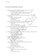 Tests on Proverbs with definitions and situations (1).docx