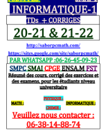 + TD INFORMATIQUE-1 SMAI FSDM FES.pdf