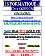 + TD INFORMATIQUE-1 SMAI FSM MEKNES.pdf