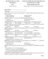 12. Đề thi thử bám sát cấu trúc đề minh họa TN THPT 2024 - Môn Sinh Học - Đề 12 - File word có lời giải.pdf