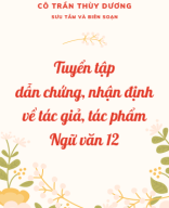 Ebook “Tuyển tập dẫn chứng, nhận định về tác giả, tác phẩm Ngữ văn 12”.pdf