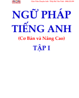 Ngữ pháp tiếng anh CB & NC tập 1