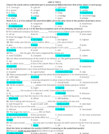 UNIT 2 (PRACTICE TEST) - KEY.doc