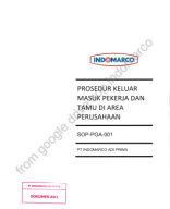 SOP-PGA-001-REV00-PROSEDUR KELUAR MASUK PEKERJA DAN TAMU DI AREA PERUSAHAAN - w.pdf