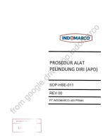 SOP-HSE-011-REV00 - PROSEDUR ALAT PELINDUNG DIRI (APD) - w.pdf