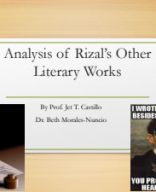 3.4 Analysis of Rizal's Other Literary Works (revised).pdf