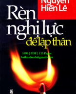 Rèn Nghị Lực Để Lập Thân (NXB Văn Hóa Thông Tin 1999) - Nguyễn Hiến Lê, 135 Trang.pdf