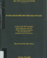 230.07 - TVTT0000878 - Bí Tích Thánh Thể Theo Thần Học Kitô Giáo - Luận Văn Tốt Nghiệp - Trần Văn Hải - Học Viện Thánh Anphongsô.pdf