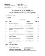 USOL_TRIGONOMETRY & MATRICES (PAPER - II)_B.A. - B.Sc. 1st Semester.pdf