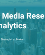 9. Social Media Research  and Analytics