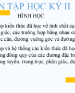 Ôn tập Hình học HK2  .pptx