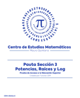 60xSec3 - Pauta Ejercitación Potencias, Raíces y Logaritmos.pdf