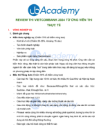 Tổng hợp review thực tế thi VCB 2024