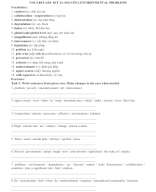 Vocabulary Set 26 - SOLVING ENVIRONMENTAL PROBLEMS.doc