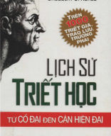 B 100  Lịch sử triết học từ cổ đại đến cận hiện đại - Dagobert D.Runes.pdf