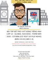 BÀI TẬP BỔ TRỢ 4 KỸ NĂNG TIẾNG ANH LỚP 12 - GLOBAL SUCCESS - FORM MỚI 2025 - CẢ NĂM (CÓ TEST VÀ FILE NGHE) (BẢN HS-GV) (BÀI 1-3).pdf