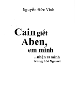 242.5 - TVTT0002326 - Cain Giết Aben, Em Mình - Nhận Ra Mình Trong Lời Người - Nguyễn Đức Vinh - Hồng Đức.pdf