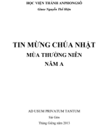 252.641 - TVTT0001057 - Tin Mừng Chúa Nhật Mùa Thường Niên - Năm A - Nguyễn Thể Hiện - Học Viện Thánh Anphongsô.pdf