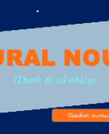 Chuyên đề - PLURAL.pptx