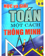 Học và giải toán một cách thông minh khối 8,9.pdf