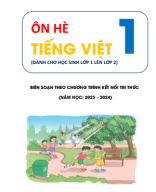 ÔN HÈ TIẾNG VIỆT LỚP 1 KẾT NỐI TRI THỨC DÀNH CHO HỌC SINH LỚP 1 LÊN LỚP 2 DO HỘI GIÁO VIÊN TỈNH THANH HÓA SOẠN NĂM 2024.pdf