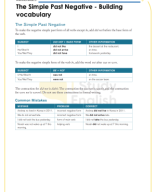 Lesson 34 - The Simple Past Negative - Building vocabulary.pdf