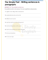 Lesson 35 - The Simple Past - Writing sentences & paragraphs.pdf