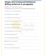 Lesson 32 - Simple and Compound Sentences - Writing sentences & paragraphs.pdf