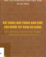 392.508 995 91_Hát quan làng trong đám cưới của người Tày Khao Hà Giang. Tập 1. Hát quan làng của người Tày Khao ở Bắc Quan, Quang Bình, Bắc Mê.pdf