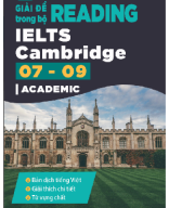 Giải để READING trong bộ IELTS Cambridge 07-09.docx