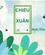 Bài 1. Chiều xuân .pptx