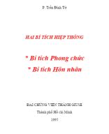 234.164 - TVTT0000592 - Hai Bí Tích Hiệp Thông - Bí Tích Phong Chức - Bí Tích Hôn Nhân - Trần Đình Tứ - Đại Chủng Viện Thánh Giuse Sài Gòn.docx