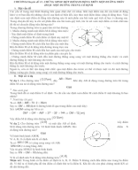 Chuyên đề 11. CHỨNG MINH MỘT ĐIỂM DI ĐỘNG TRÊN MỘT ĐƯỜNG TRÒN HOẶC MỘT ĐƯỜNG THẲNG CỐ ĐỊNH.doc