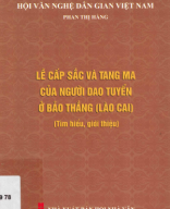 390.089 959 78_Lễ cấp sắc và tang ma của người Dao Tuyển ở Bảo Thắng (Lào Cai) (Tìm hiểu, giới thiệu).pdf