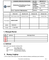 (EL10) MMP-SOP-XXX 00.00- Melakukan Pemeliharaan Power Transformer.pdf