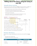 Lesson 17 - Writing about the future - Using Be Going to and Will.pdf