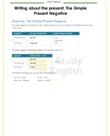 Lesson 9 - Writing about the present - The Simple Present Negative.pdf