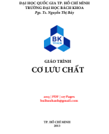 Giáo Trình Cơ Lưu Chất (NXB Đại Học Quốc Gia 2013) - Nguyễn Thị Bảy, 117 Trang.pdf