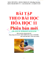 HÓA 11 CHƯƠNG II: NITROGEN & SULFUR BÀI TẬP THEO BÀI HỌC.pdf