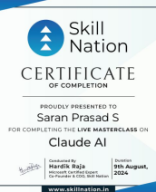 Saran Prasad S - Claude AI Certificate.pdf