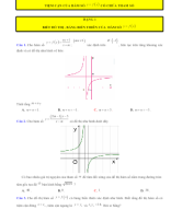 Đại số 12-Chương 1-Bài 3-Tiệm cận của đồ thị hàm số-Chủ đề 2-Tiệm cận đồ thị chứa tham số-ĐỀ BÀI.doc